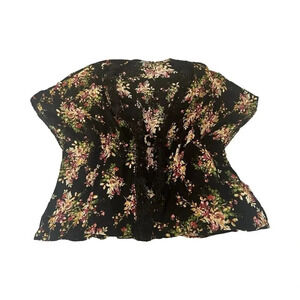 Charlotte Russe Floral Tunic Top Short Sleeve Women’s Size Medium